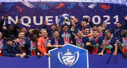 باريس سان جيرمان يفوز على موناكو ويتوج بكأس فرنسا